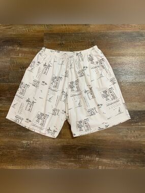 Vintage Liz & Jane Artsy Resort Comfort-wear Shorts Size 3X